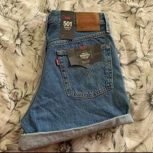 Levi’s cuffed shorts.  Super cute for summer. It’s coming up! Brand new shorts.